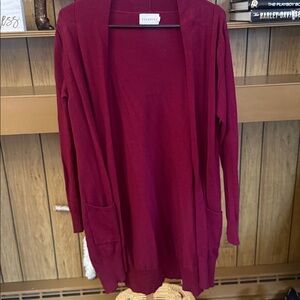 Dreamers Burgundy Cardigan